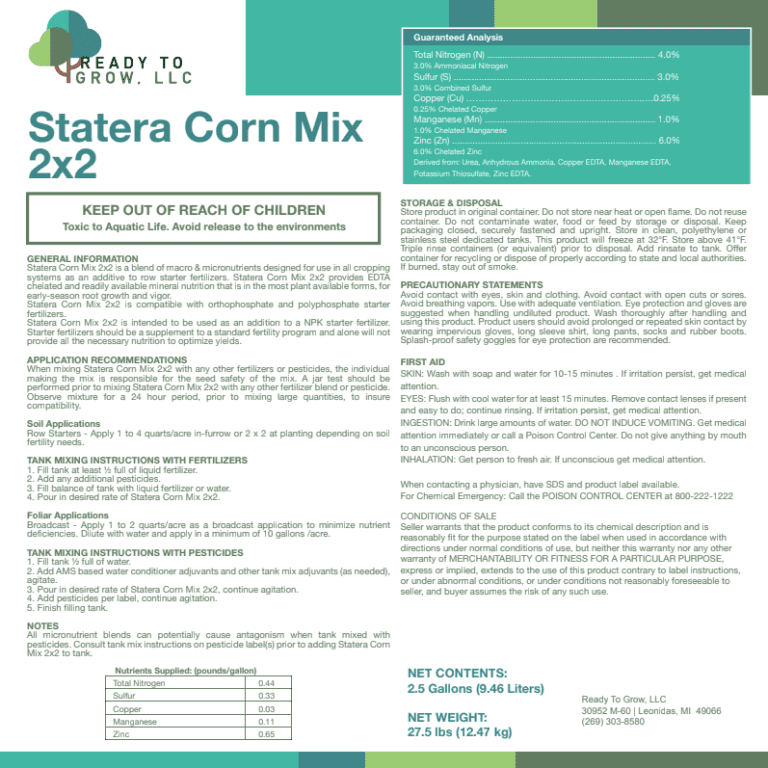 Statera Corn Mix 2×2